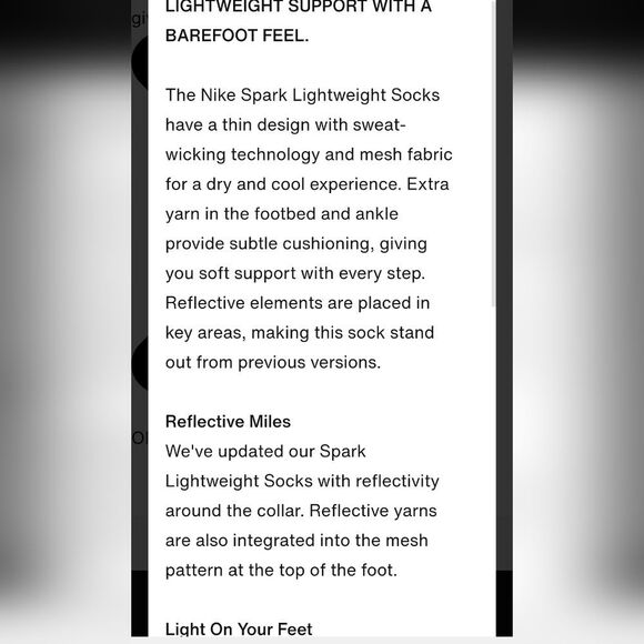 Nike Spark Running Lightweight No Show Socks - Picture 4 of 8